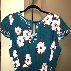 Market & Spruce Teal Maxi Dress (New Without Tags)